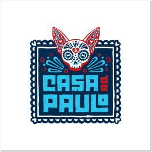 Casa de Paulo Main Logo on White Posters and Art